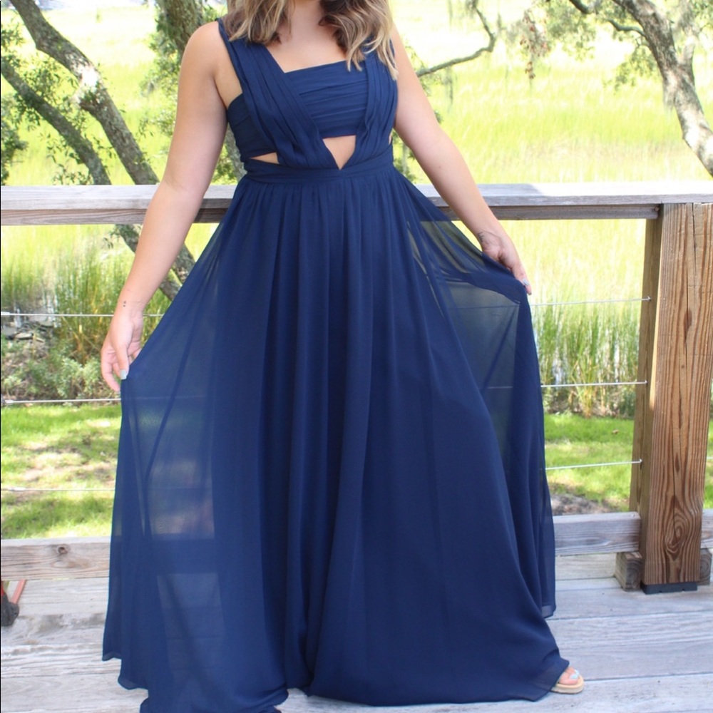 NWT Navy Maxi Gown